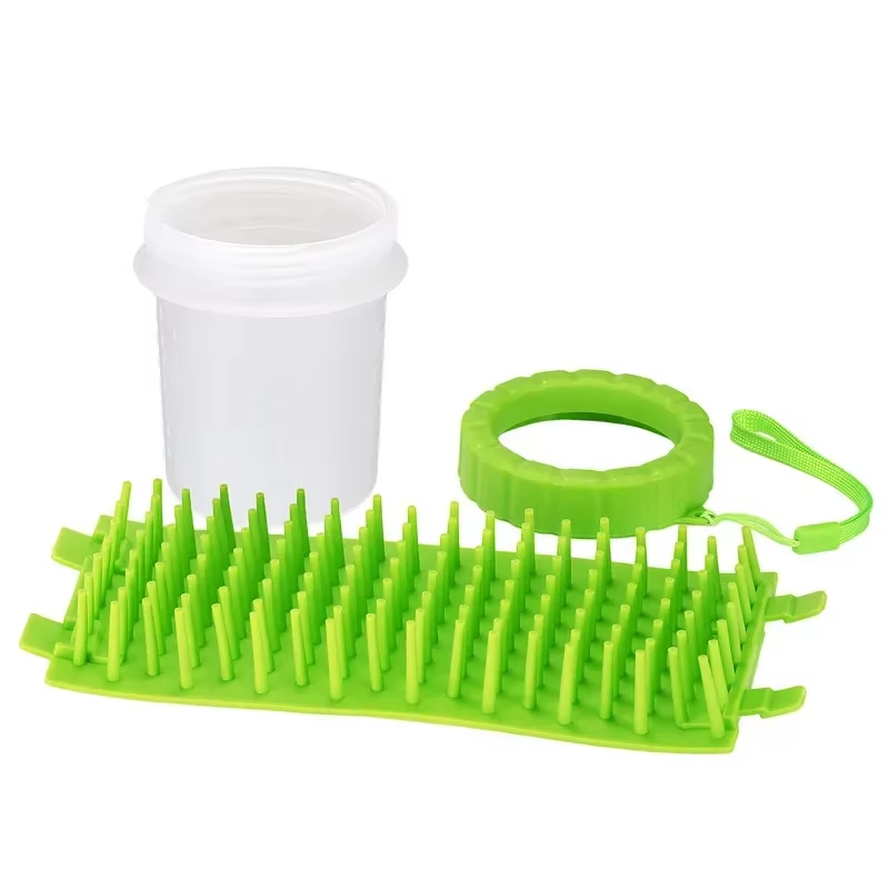 Pet Foot Washing Cup Dog Bath Pet Beauty Cleaning Wipe Free Automatic Foot Portable Cat Dirty Paw Cleaning Wash Brush Cup
