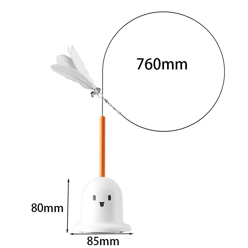 Fun Self-Amusement Cat Badminton Stick Detachable Bite Resistant Teasing Cat Stick with Balls Cat Interactive Toy Self Happy