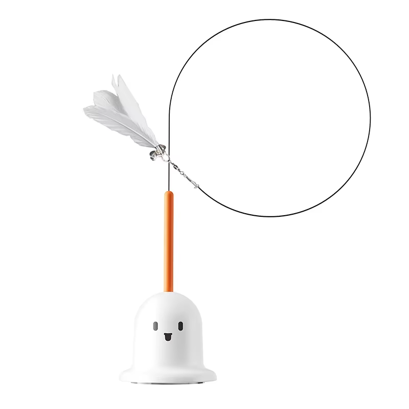 Fun Self-Amusement Cat Badminton Stick Detachable Bite Resistant Teasing Cat Stick with Balls Cat Interactive Toy Self Happy