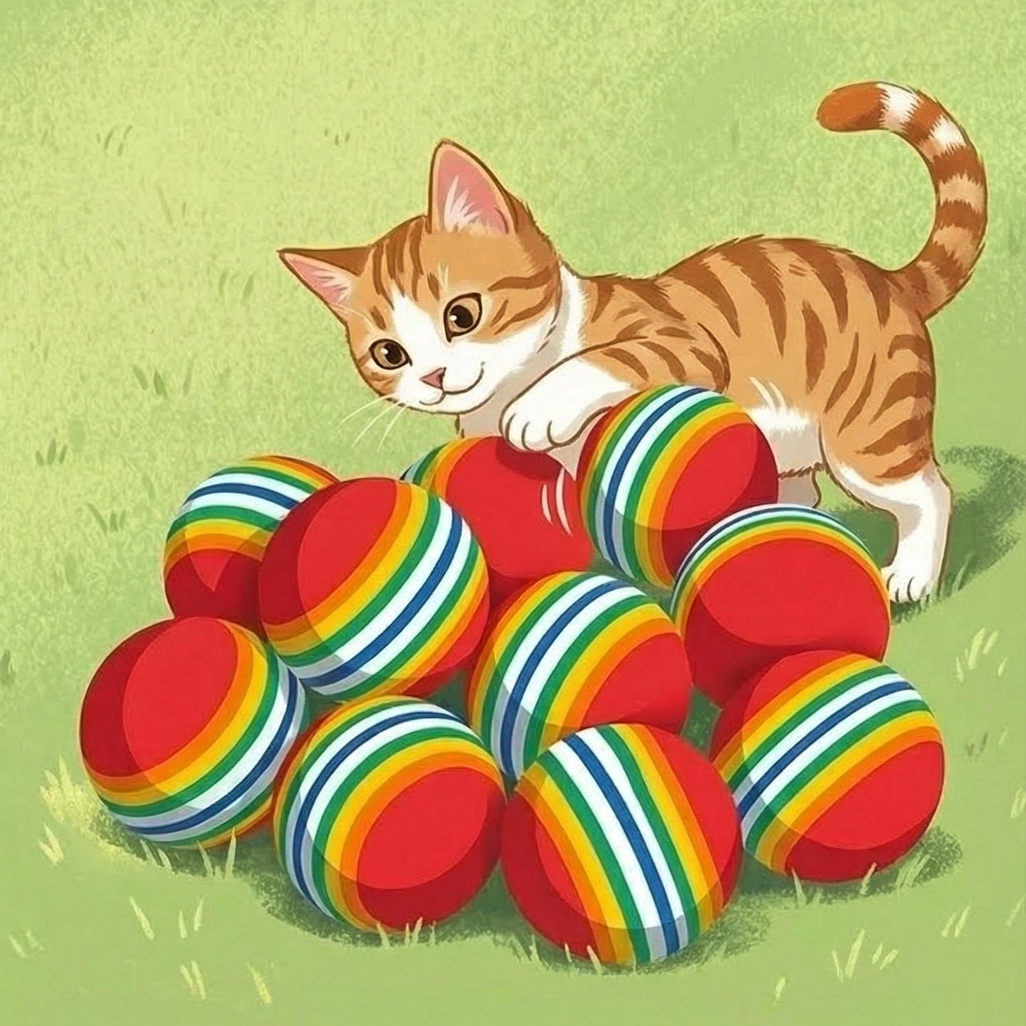 Magic Organ Cat Toy round Corrugated Scratching Post Board for Cats Grinding Claw Toys