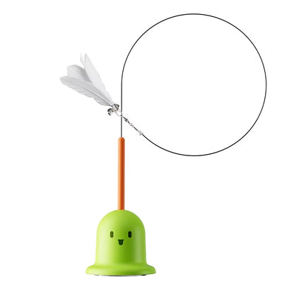 Fun Self-Amusement Cat Badminton Stick Detachable Bite Resistant Teasing Cat Stick with Balls Cat Interactive Toy Self Happy