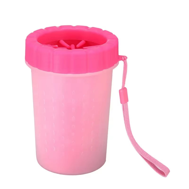 Pet Foot Washing Cup Dog Bath Pet Beauty Cleaning Wipe Free Automatic Foot Portable Cat Dirty Paw Cleaning Wash Brush Cup